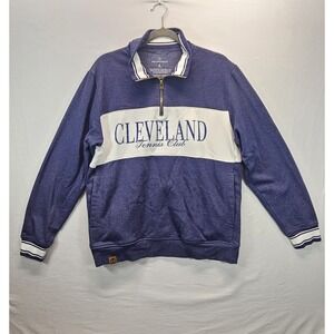 Emily Roggenburk Cleveland Tennis Club‎ Quarter 1/4 Zip Pullover Preppy L